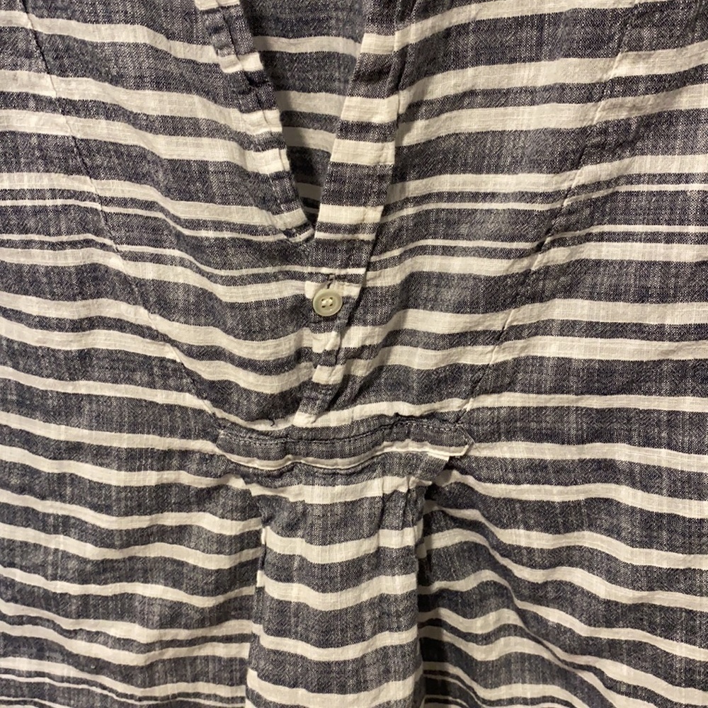 J Crew Striped Oversized 100% Cotton Blouse - Picture 8 of 16